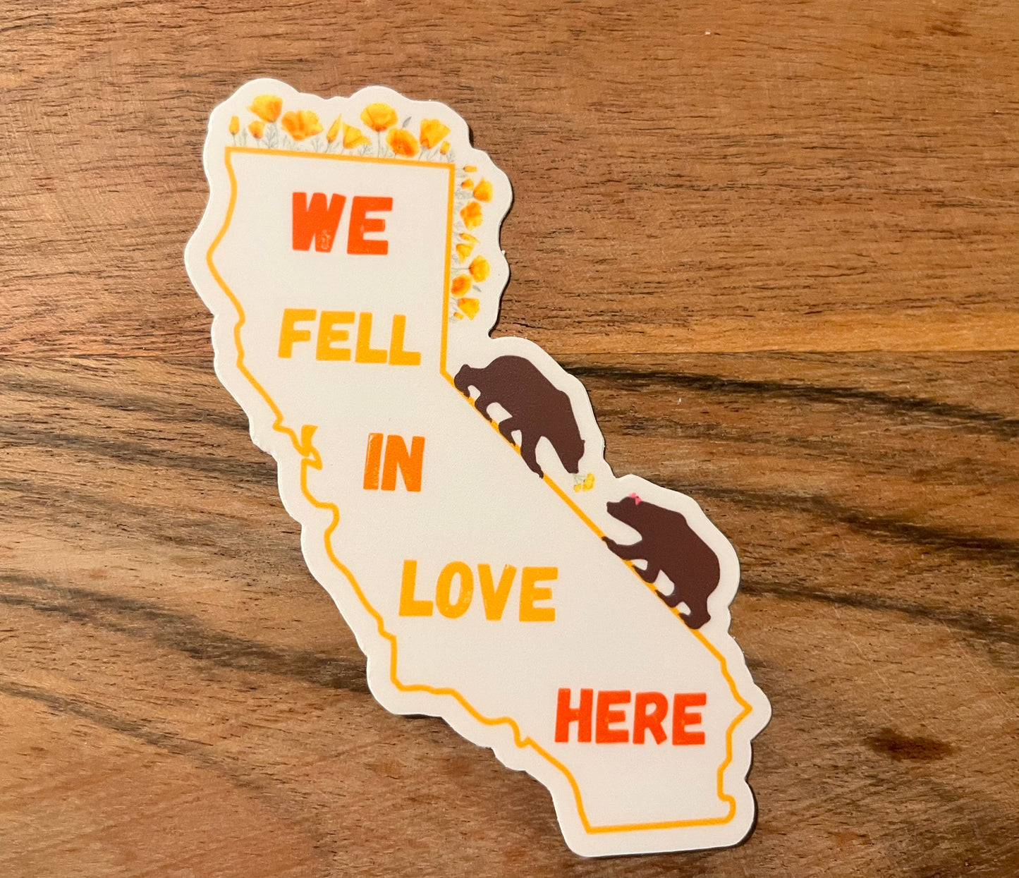 California Lovers Sticker 3'x3.73'
