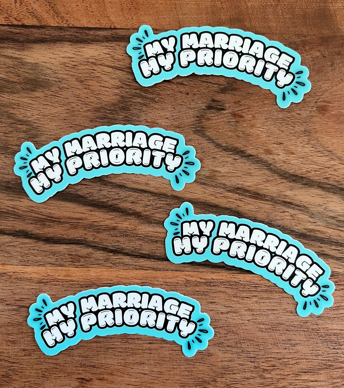 My Marriage My Priority 3"x1.2" " Sticker"