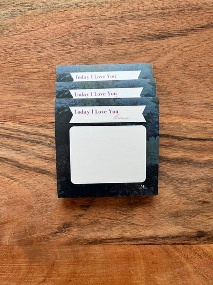 I LOVE YOU BECAUSE STICKIES