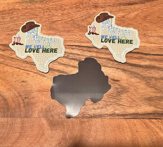 Texas Love Magnet 3'x3.21'